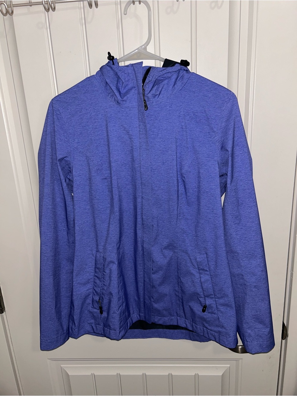 Lightweight Hooded Rain Jacket - Periwinkle